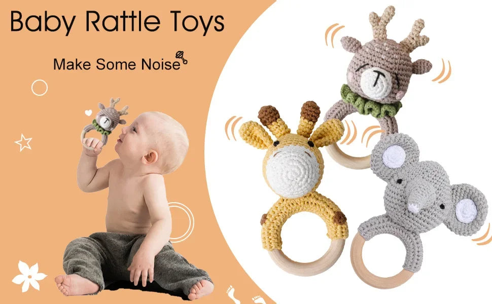 Baby Shower Rattle Set