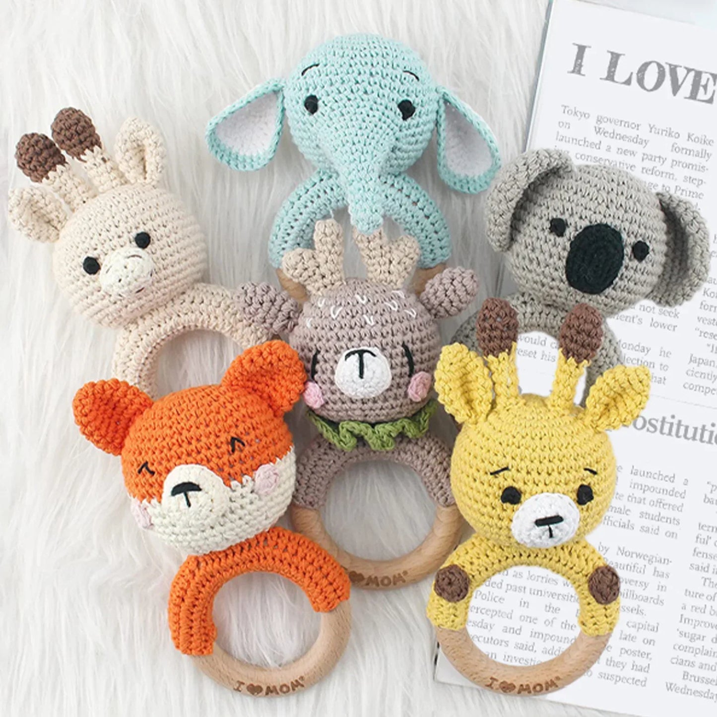 Baby Shower Rattle Set
